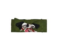 BLWSLC Diadema con lazo estampado de dibujos animados de dálmata de hierba verde, adecuada para recién nacidos, bebés y niños pequeños, accesorios para el pelo con lazo para niños
