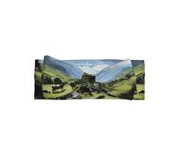 BLWSLC Diadema con lazo estampado de vacas de granja alpina, adecuada para recién nacidos, bebés y niños pequeños, accesorios para el pelo con lazo para niños