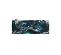 BLWSLC Diadema de lazo estampada Dream Wave, adecuada para recién nacidos, bebés y niños pequeños, accesorios para el pelo con lazo para niños
