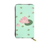 BLWSLC Flores de loto esperando a florecer. Cartera larga con cremallera, tarjetero, bolsa de almacenamiento portátil de monedas de viaje adecuada para viajes y uso diario