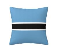BLWSLC Funda de almohada con estampado de bandera de Botswana, cremallera