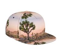 BLWSLC Gorra de béisbol ajustable con estampado de árbol africano, estilo hip-hop, adecuada para viajes, senderismo y entrenamientos, color negro