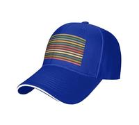 BLWSLC Gorra de béisbol de ala curvada para hombre, diseño a rayas, para viajes, fitness y senderismo, color negro, azul, Talla única