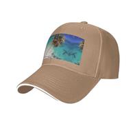 BLWSLC Gorra de béisbol estampada de Islas del Caribe, ajustable, adecuada para deportes al aire libre, ocio, fitness y viajes, color negro, Natural, talla nica