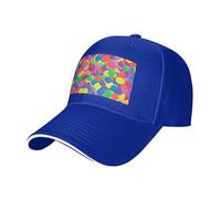 BLWSLC Gorra de béisbol negra con patrón de pelotas de pickleball para deportes al aire libre, gorra de béisbol casual, ajustable., azul, Talla única