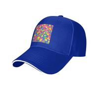 BLWSLC Gorra de béisbol negra con patrón de pelotas de pickleball para deportes al aire libre, gorra de béisbol casual, ajustable., azul, Talla única