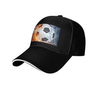 BLWSLC Gorra de béisbol para hombre, con ala curvada, diseño de llamas, para viajes, fitness y senderismo, color negro, Negro, Talla única