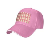 BLWSLC Gorra de béisbol para hombre, con visera curvada, con estampado de piña, gorra de béisbol de viaje para fitness y senderismo, color negro, rosa, Talla única
