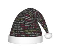 BLWSLC Gorro de Navidad para niños con código de programación de programador, adecuado para fiestas de Año Nuevo y uso de invierno al aire libre