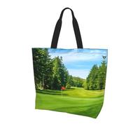 BLWSLC Grand Teton - Bolsa de hombro con diseño de parque nacional, bolsa de viaje para compras diarias, playa y fitness, Césped para campo de golf, Talla única