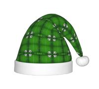 BLWSLC Green Grass Field Soccer Playground The Ball Printed Christmas Kids Hat - Sombrero decorativo, suministros de fiesta adecuados para actuaciones en escenario, Navidad