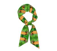 BLWSLC Las bufandas de seda Cobra Snake Printed para mujer se pueden utilizar como diademas, bufandas o accesorios de bolso.