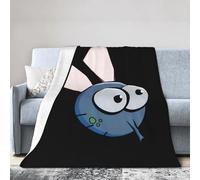 BLWSLC Manta de franela de tamaño grande de 101,6 x 76,2 cm, diseño de ojos de insectos, adecuada para sofás y sillas