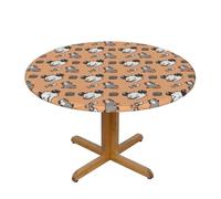 BLWSLC Mantel redondo con patrón de zarigüeya, mantel decorativo S, adecuado para restaurantes, banquetes, fiestas