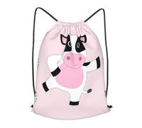 BLWSLC Mochila de viaje con cordón de becerro de dibujos animados, portátil, adecuada para viajes cortos