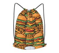 BLWSLC Mochila de viaje con cordón para gimnasio, portátil, adecuada para viajes cortos, Negro, Mediano