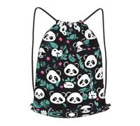 BLWSLC Mochila de viaje con cordón para gimnasio, portátil, adecuada para viajes cortos, Negro, pequeño