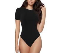 BLWSLC Mono de manga corta con estampado "Happy Fathers Day To The Best Dad" para mujer, cuello redondo, adecuado para yoga y fiestas, Negro, S