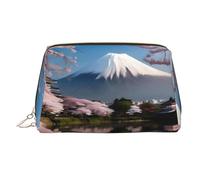 BLWSLC Mt. Fuji - Neceser portátil con estampado de principios de primavera, ideal para viajes y uso diario