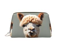 BLWSLC Neceser portátil con estampado de avatar de alpaca, ideal para viajes y uso diario
