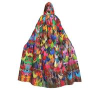 BLWSLC Origami Paper Cranes - Capa con capucha para adultos, disfraz de escenario, fiesta de vacaciones y disfraz de cosplay