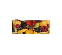 BLWSLC Plato de fruta fresca con gotas de agua, diadema con lazo impreso, adecuada para recién nacidos, bebés y niños pequeños, accesorios para el pelo de lazo para niños