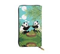 BLWSLC Pulsera larga con dos bonitos pandas grandes impresos, ideal para excursiones, viajes, senderismo