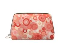 BLWSLC Repetition of Circles - Neceser portátil con estampado de círculos, ideal para viajes y uso diario