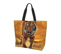 BLWSLC Rising Sun Tiger - Bolso de viaje de gran capacidad para mujer, ideal para viajes y gimnasio, Tigre del sol naciente, Talla única