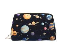 BLWSLC Saturn Jupiter Earth - Neceser portátil con estampado de tierra de Júpiter, ideal para viajes y uso diario