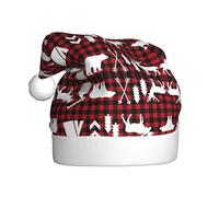 BLWSLC Sombrero de Navidad con diseño de árbol de ciervo de vaca, para adultos, adecuado para vacaciones de Año Nuevo y fiestas al aire libre