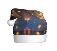 BLWSLC Sombrero de Navidad con estampado de Cenicienta para adultos, adecuado para vacaciones de Año Nuevo y fiestas al aire libre