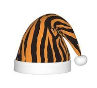BLWSLC Sombrero de Navidad con estampado de leopardo tigre naranja (1) sombrero decorativo, suministros de fiesta adecuados para actuaciones escénicas, Navidad