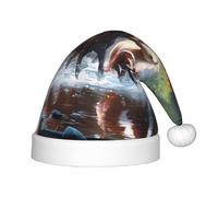 BLWSLC Sombrero de Navidad para niños con estampado de caballos, adecuado para fiestas de vacaciones y uso en invierno al aire libre