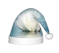 BLWSLC Sombrero de Navidad para niños con estampado de flor de loto asiático, adecuado para fiestas de vacaciones y uso en invierno al aire libre