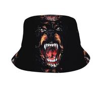 BLWSLC Sombrero de pescador para exteriores, diseño de perro Rottweiler, para adultos, adecuado para senderismo, pesca y fitness, color negro