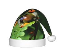 BLWSLC Sombrero infantil de Navidad con diseño de rana de la paz, sombrero decorativo, suministros de fiesta adecuados para actuaciones escénicas, Navidad