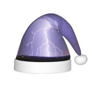 BLWSLC Sombreros de Navidad con estampado de tormenta relámpago para niños, sombreros decorativos adecuados para Navidad, fiestas de Año Nuevo, etc.