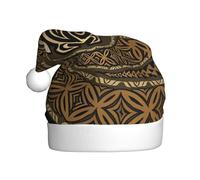 BLWSLC Sombreros de Navidad hawaianos con patrón de tortuga Honu para adultos, sombreros decorativos, adecuados para Nochevieja, fiestas de vacaciones o Navidad