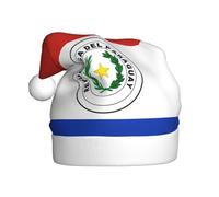 BLWSLC Sombreros de Navidad para adultos con diseño de bandera de Paraguay, sombreros decorativos, adecuados para Nochevieja, fiestas de vacaciones o Navidad
