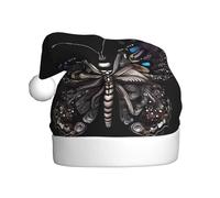 BLWSLC Sombreros de Navidad para adultos con diseño de mariposas científicas, sombreros decorativos, adecuados para Nochevieja, fiestas de vacaciones o Navidad
