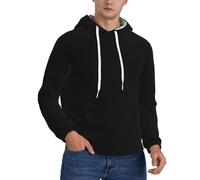 BLWSLC Sudadera con capucha de manga larga para hombre con estampado "Happy Fathers Day To The Best Dad", ropa cálida de descanso, adecuada para primavera, otoño e invierno., Negro, S