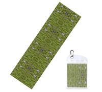 BLWSLC Toalla deportiva con diseño de pavimento de piedra de musgo, diseño que absorbe el sudor, adecuada para yoga, golf y fitness.