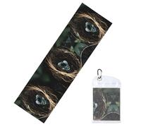 BLWSLC Toalla deportiva estampada Little Bird Nest con bolsa de embalaje, adecuada para yoga, fitness y correr.