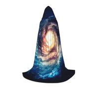 BLWSLC Universe Milky Way - Capa con capucha estampada de galaxia, perfecta para cosplay, esencial para vacaciones, talla S