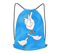 BLWSLC White Goose House - Mochila deportiva con cordón ajustable, ideal para gimnasio y viajes