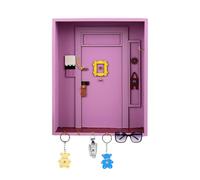 BlyeMichdi Friends Monica's Door Wall Key Holder, Llavero Pared de Madera con 6 Ganchos, Decoración Casa, para Amantes Serie Televisión, Colgador Llaves Pared para Entrada, Salón y Oficina