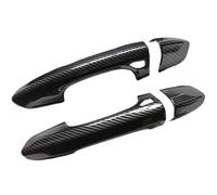 Blyndr Manija exterior de puerta Cubierta de fibra carbono para manija puerta exterior izquierda coche MK6 S550 2015-2023 accesorios y pegatinas