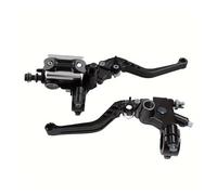 Blyndr Palanca de freno y embrague de motocicleta Nuevo juego 2 manetas manillar motocicleta 22mm para cilindro para maestro bomba de freno hidráulica y embrague(Negro)