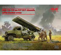 Bm-13-16 Snap On G7107 Chasis Con Soviet Crew 1 :3 5 Plástico Modelo Kit Icm